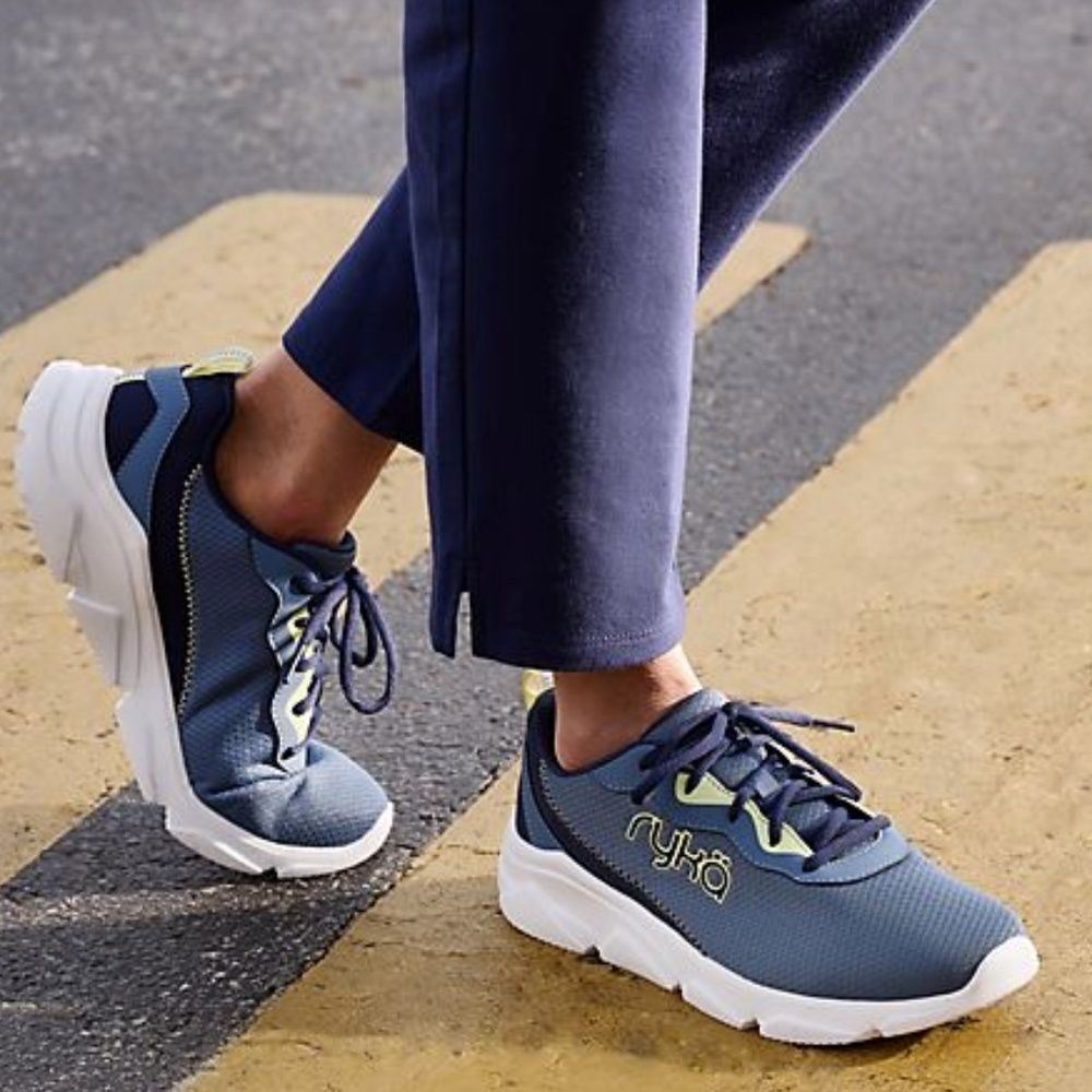 Ryka Lace-Up Max Cushion Mesh Washable Sneakers-Glide (WIDE) - Picture 4 of 7